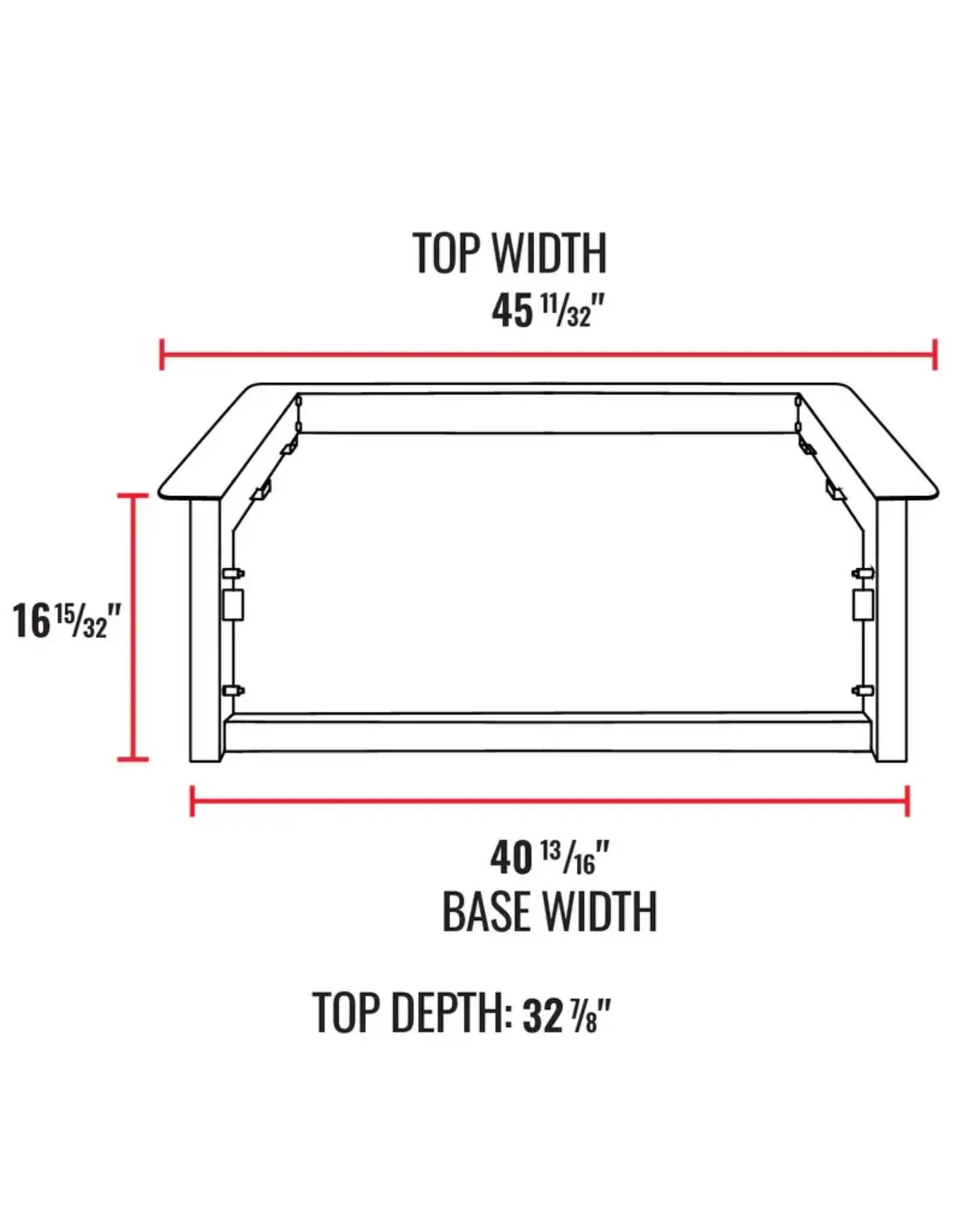 Recteq Recteq E-Series Built-In 1300 Trim Kit - AC1300TRMKT