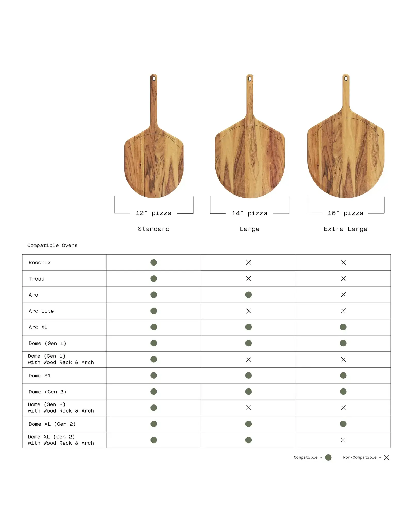 Gozney Gozney Acacia Wood Pizza Peel & Server XL - AD1782