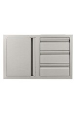 Renaissance Cooking Systems Renaissance Valiant Triple Drawer & Door Combo - Soft Close - Left Swing - VDC2SCL