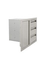 Renaissance Cooking Systems Renaissance Valiant Triple Drawer & Door Combo - Soft Close - Left Swing - VDC2SCL
