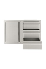 Renaissance Cooking Systems Renaissance Valiant Triple Drawer & Door Combo - Soft Close - Left Swing - VDC2SCL