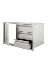 Renaissance Cooking Systems Renaissance Valiant Triple Drawer & Door Combo - Soft Close - Left Swing - VDC2SCL