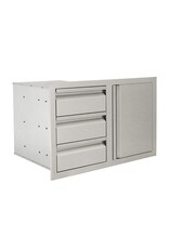 Renaissance Cooking Systems Renaissance Valiant Triple Drawer & Door Combo - Soft Close - Specify left or right swing - VDC2SCR