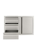 Renaissance Cooking Systems Renaissance Valiant Triple Drawer & Door Combo - Soft Close - Specify left or right swing - VDC2SCR