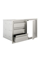 Renaissance Cooking Systems Renaissance Valiant Triple Drawer & Door Combo - Soft Close - Specify left or right swing - VDC2SCR