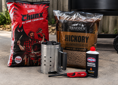Charcoal, Pellets, Lighters & Fuel