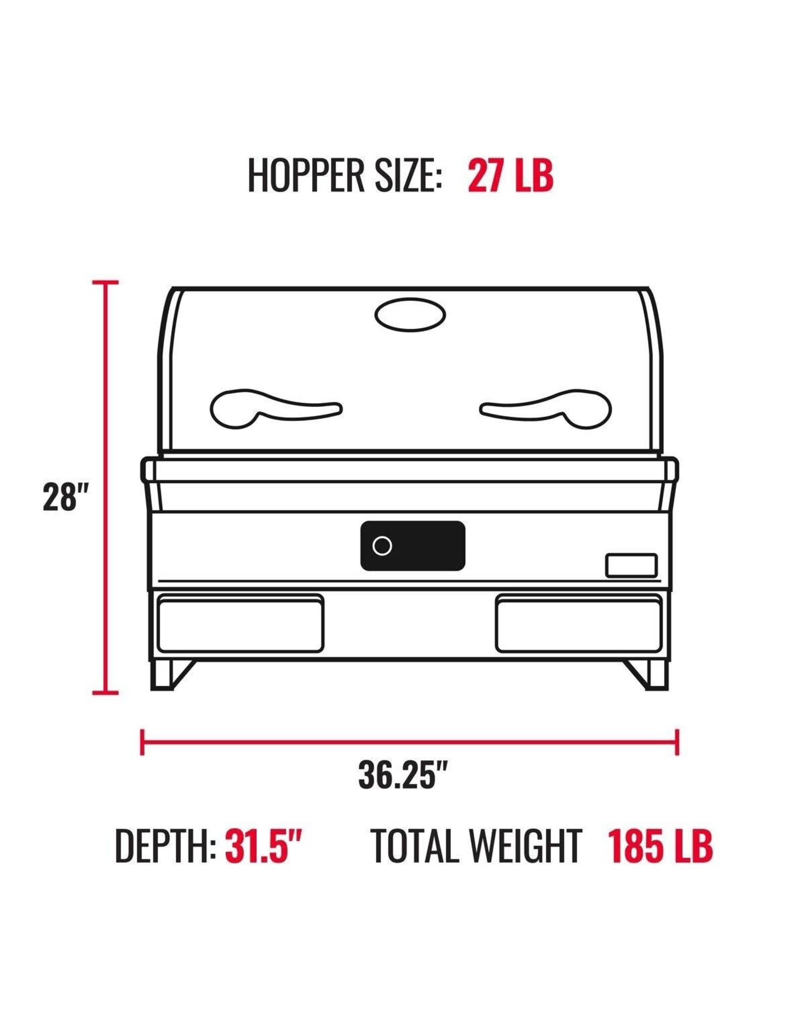 Recteq Recteq E-Series 1300 Built-In Wood Pellet Grill - RT-1300ES