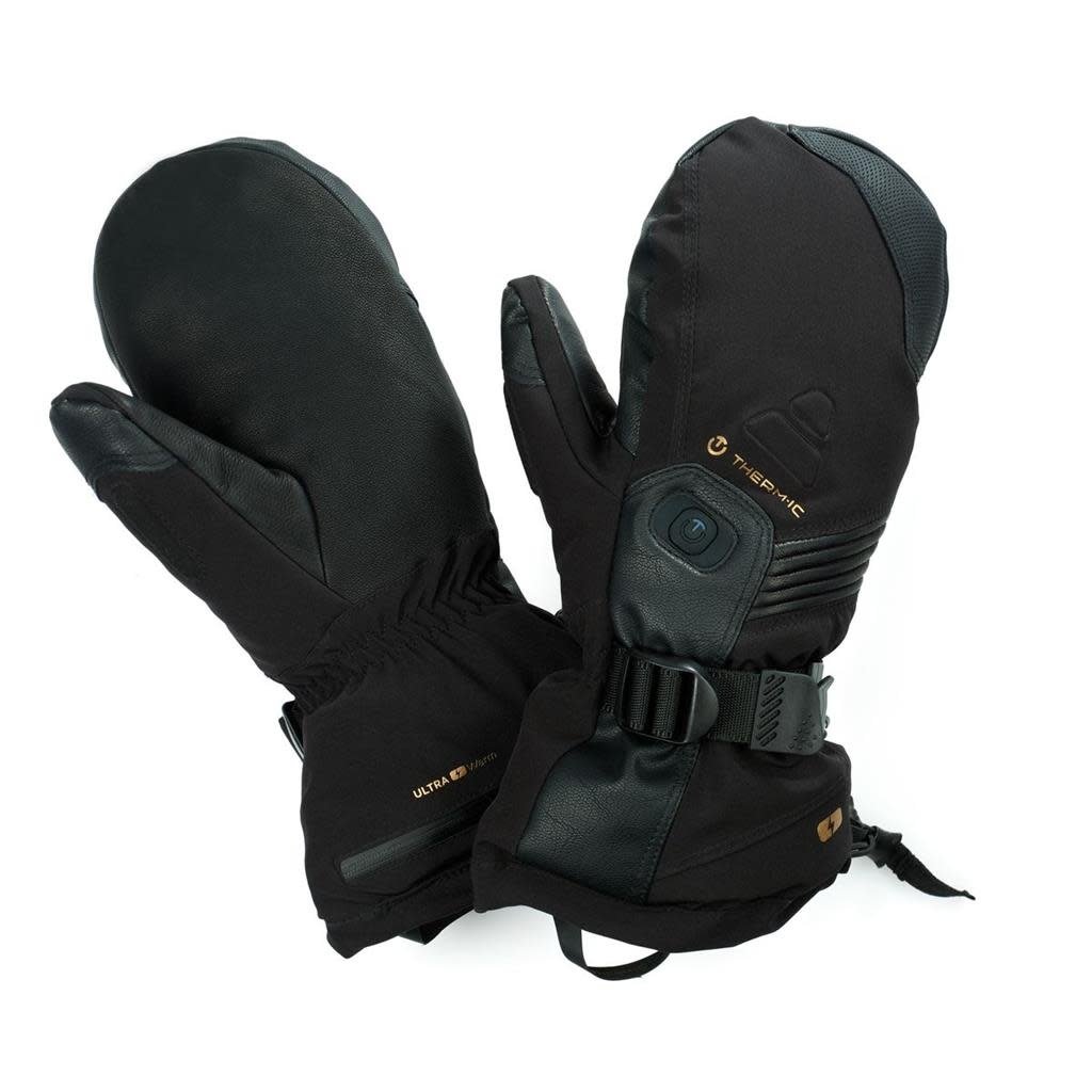 Mens Black Ultra Thermal Insulated Winter Heated Gloves 