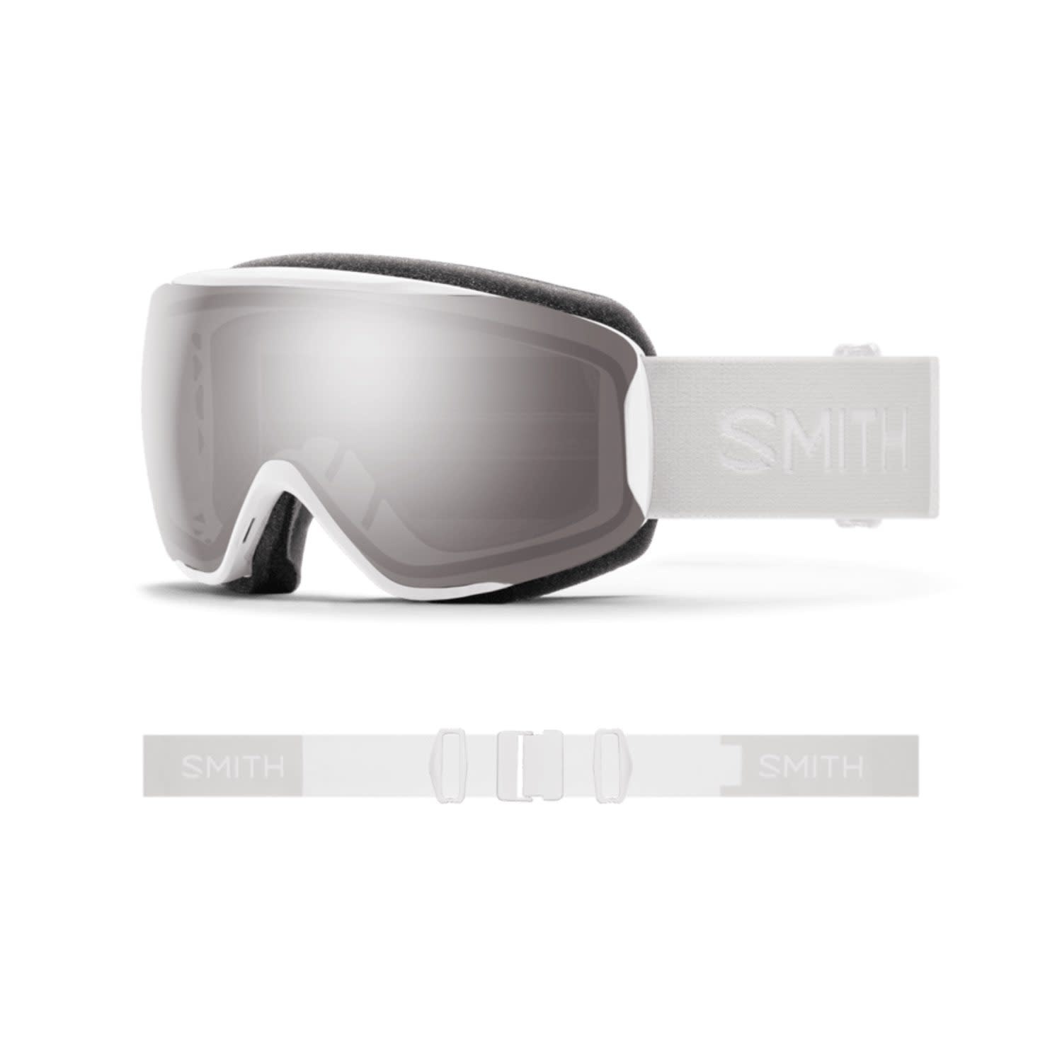 GOGGLE SMITH MOMENT WHITE VAPOR CHROMAPOP SUN PLATINUM - Seasons
