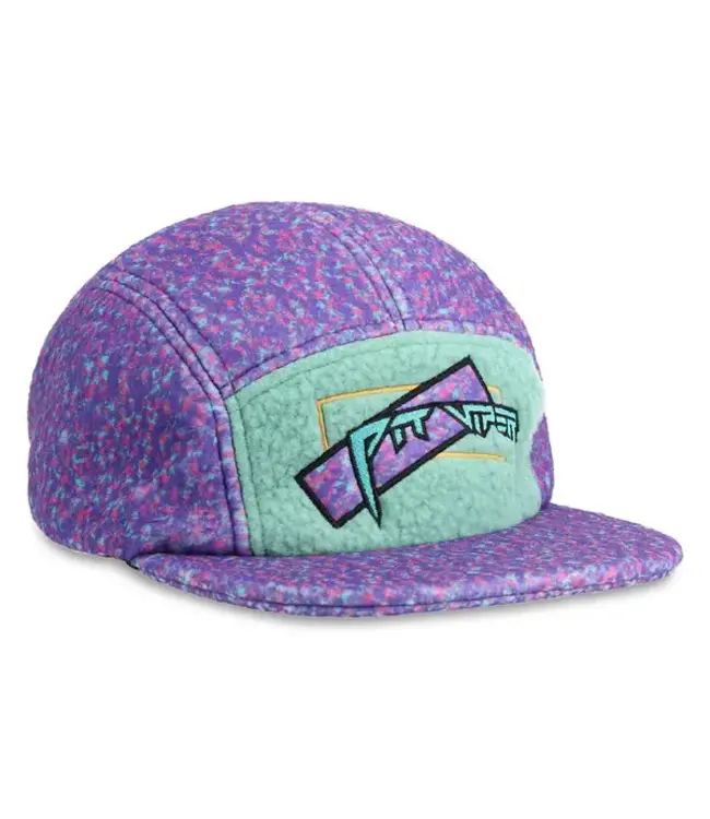 PIT VIPER HAT PIT VIPER 5 PANEL FUN RUG ADJUSTABLE PURPLE/TEAL