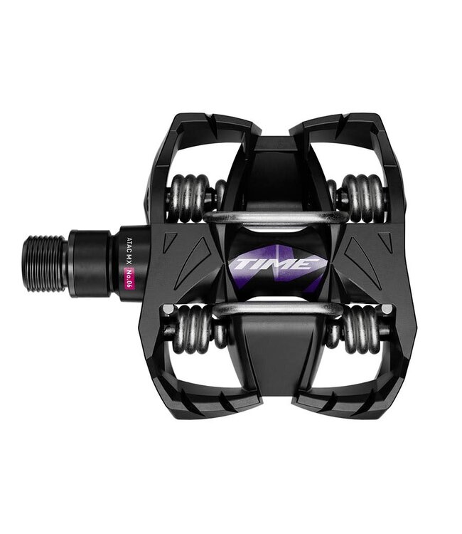 Time PEDALS TIME, MX 6 B1, PEDALS, BODY: COMPOSITE, SPINDLE: STEEL, 9/16'', BLACK PURPLE, PAIR