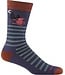 Darn Tough Socks SOCKS DARN TOUGH WILD LIFE CREW LIGHTWEIGHT WITH CUSHION MEN BLACKBERRY LARGE