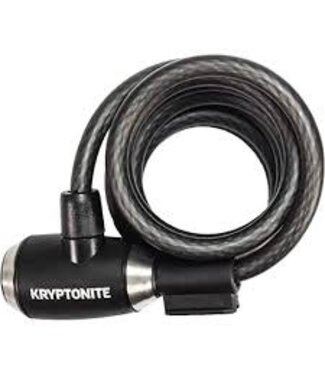 Kryptonite BIKE LOCK KRYPTONITE KRYPTOFLEX 10MM/18CM KEY CABLE LOCK BLK