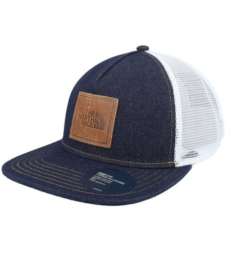 The North Face HAT TNF HALF DOME TRUCKER DENIM/LEATHER