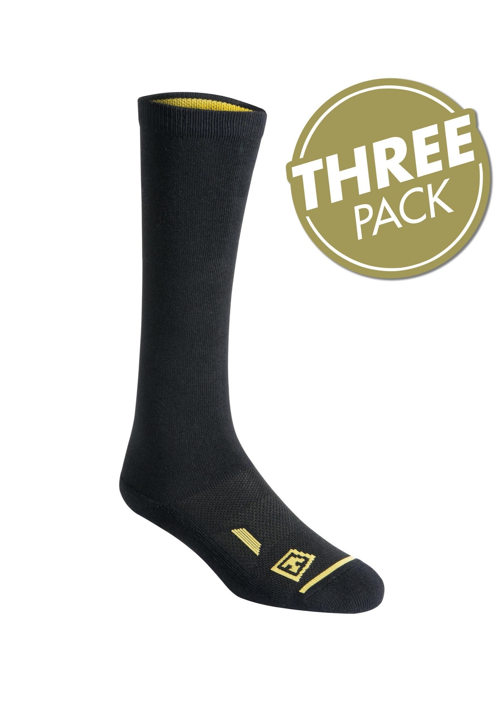 First Tactical First Tactical Cotton Duty Socks Black 3-Pack 9"