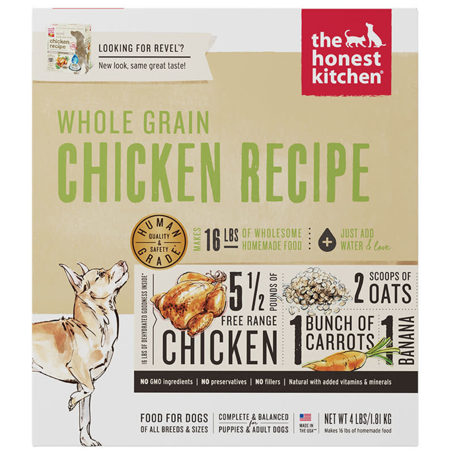 The Honest Kitchen Whole Grain Chicken Recipe Dehydrated Dog Food The Animal Park Marketplace