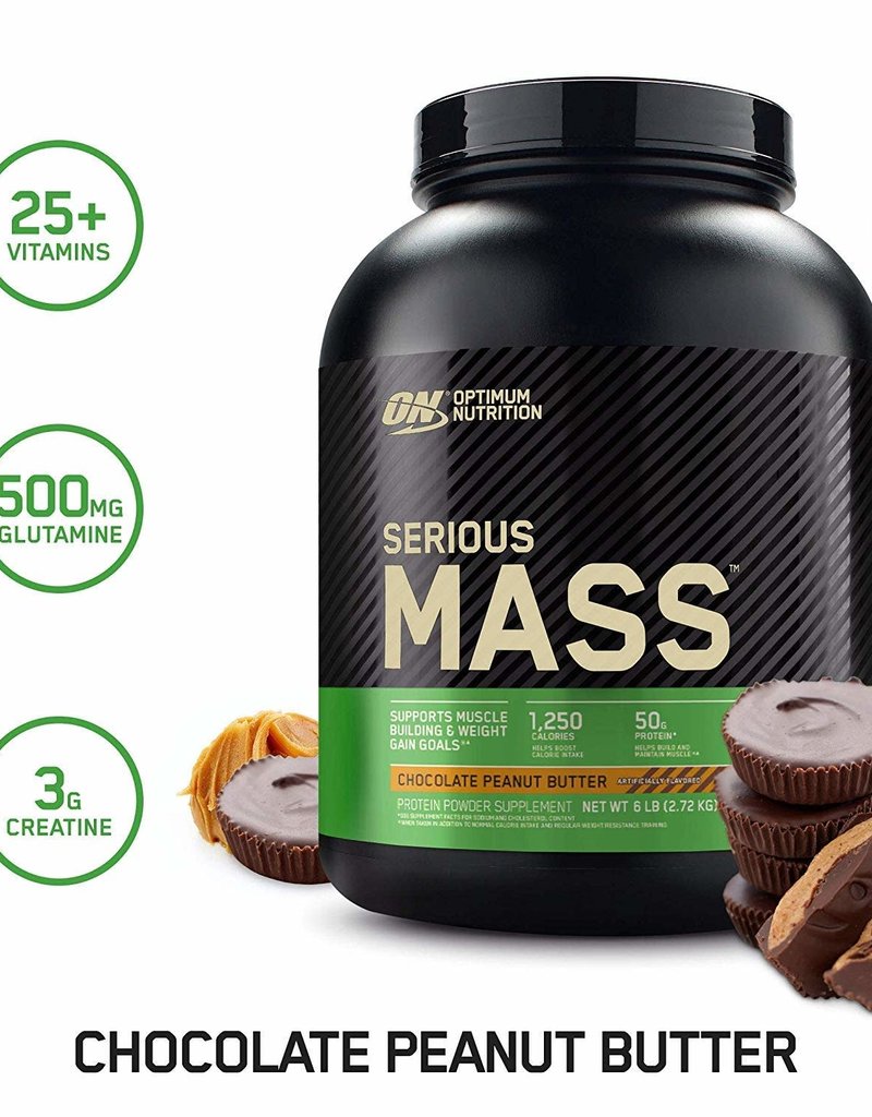 ON - Serious Mass - Chocolate Peanut Butter - 6 lbs
