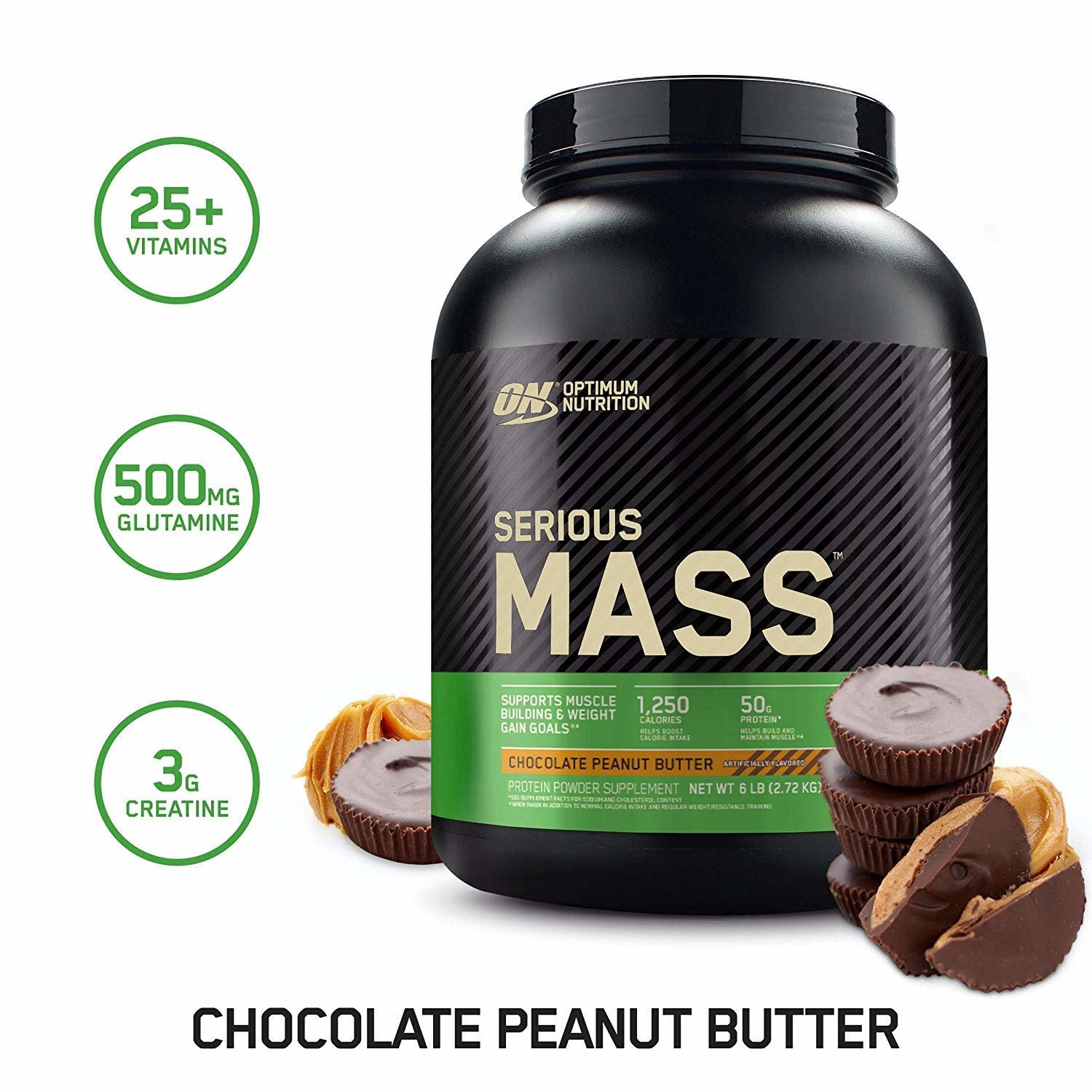 ON - Serious Mass - Chocolate Peanut Butter - 6 lbs