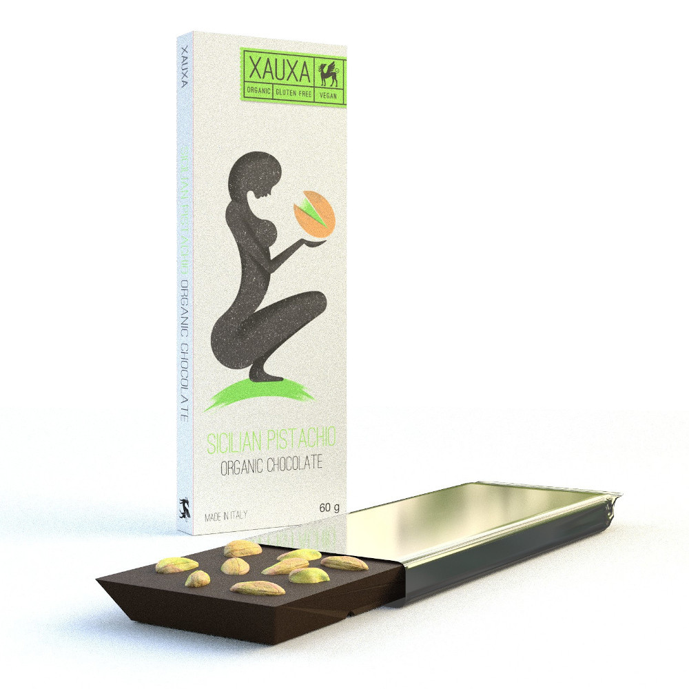 Fit-Fit Nature Nutrition Xauxa - Sicilian Pistachio & Dark Chocolat (Organic & Vegan) 60G