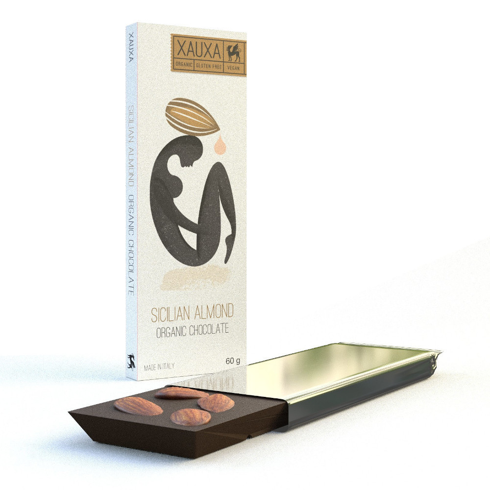 Fit-Fit Nature Nutrition Xauxa - Sicilian Almond & Dark Chocolat (Organic & Vegan) 60G