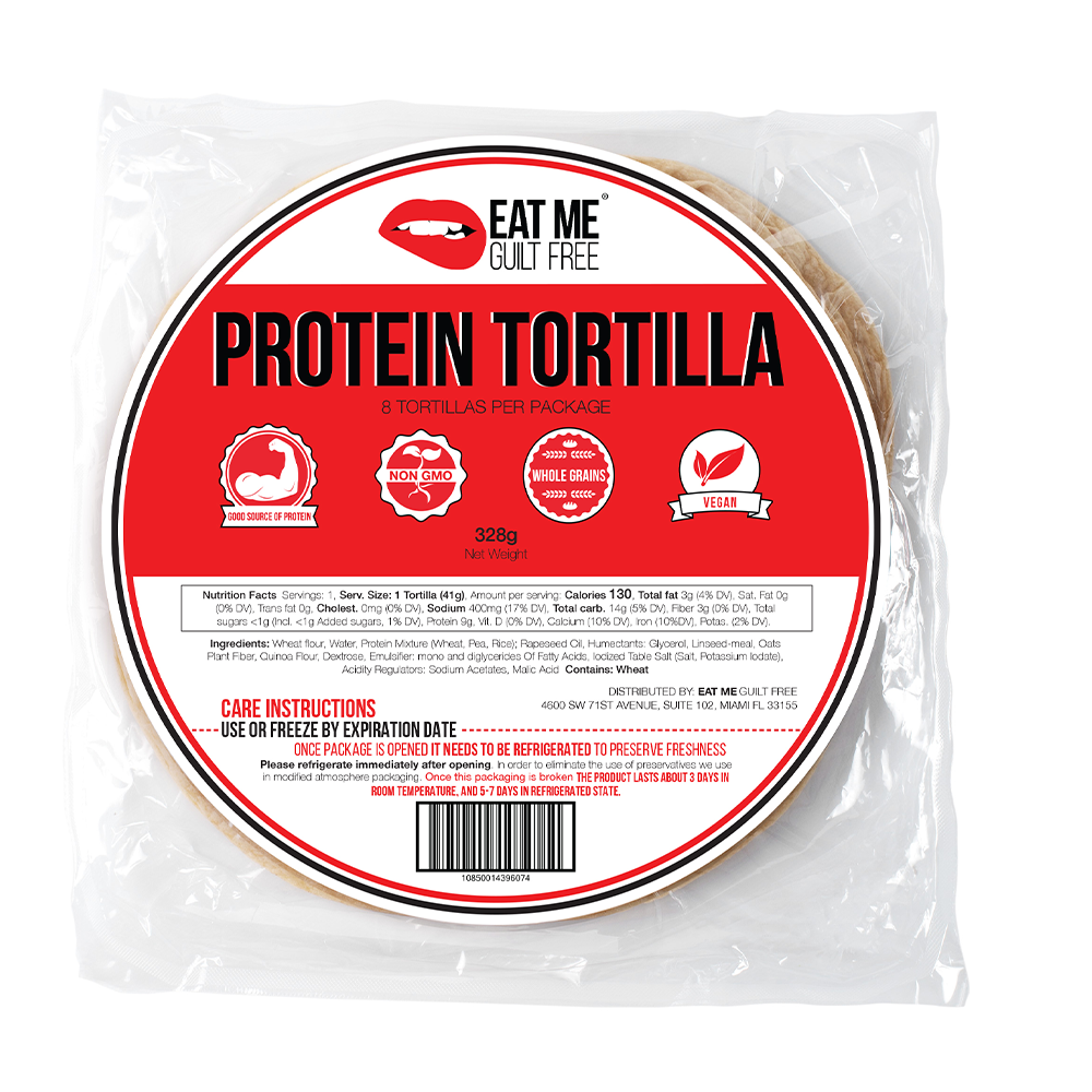Eat Me Guilt Free Wrap Proteiné 8 Tortillas - 328g