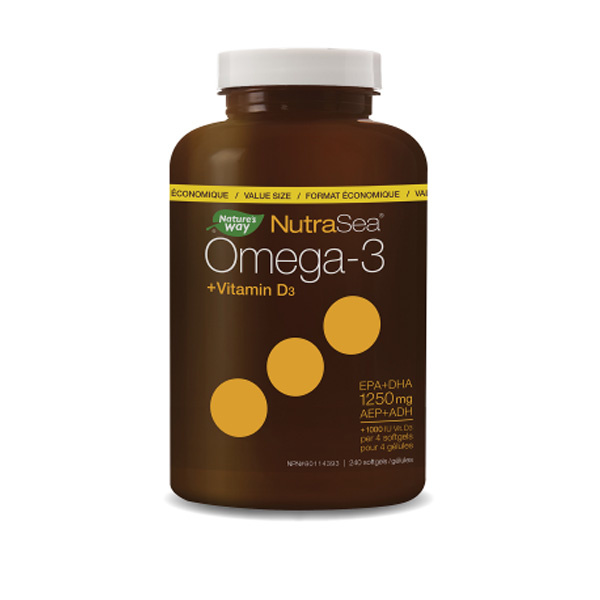 Nature`s Way - Nutra Sea Omega 3 +D - 240 Caps
