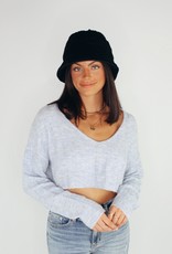 Look by M Shearling Basic Bucket Hat