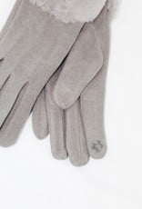 Look by M Faux Fur Cuffed Gloves