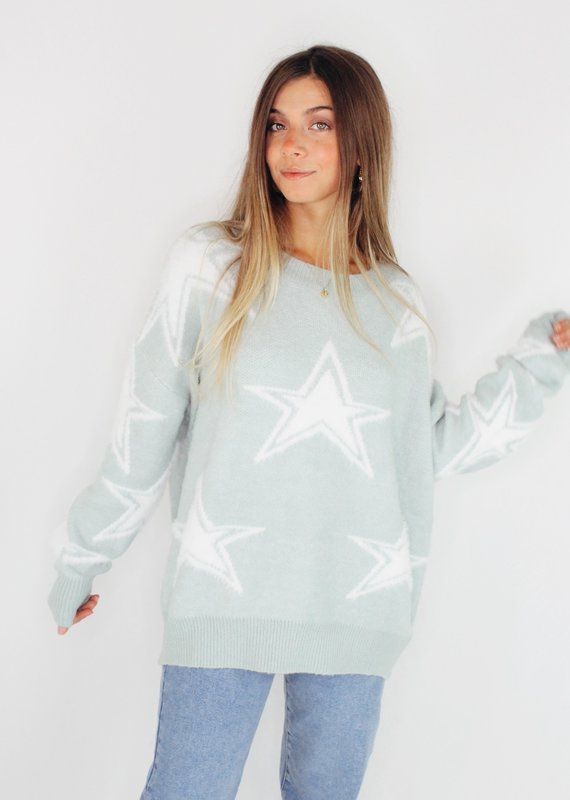 She + Sky Stars In My Eyes Sweater