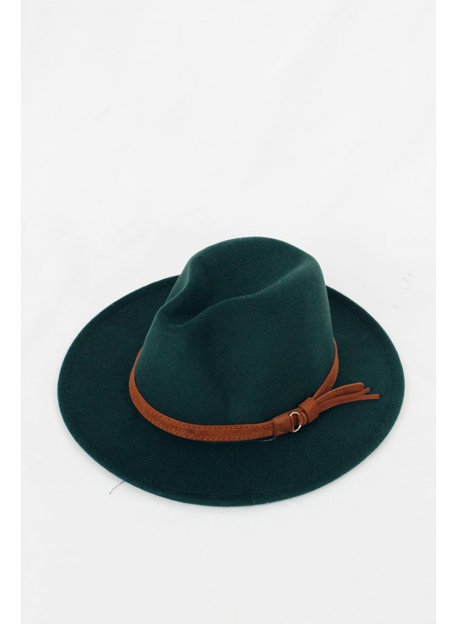 Retro Flat Brim Panama Hat