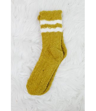 Stripe Detail Plush Socks