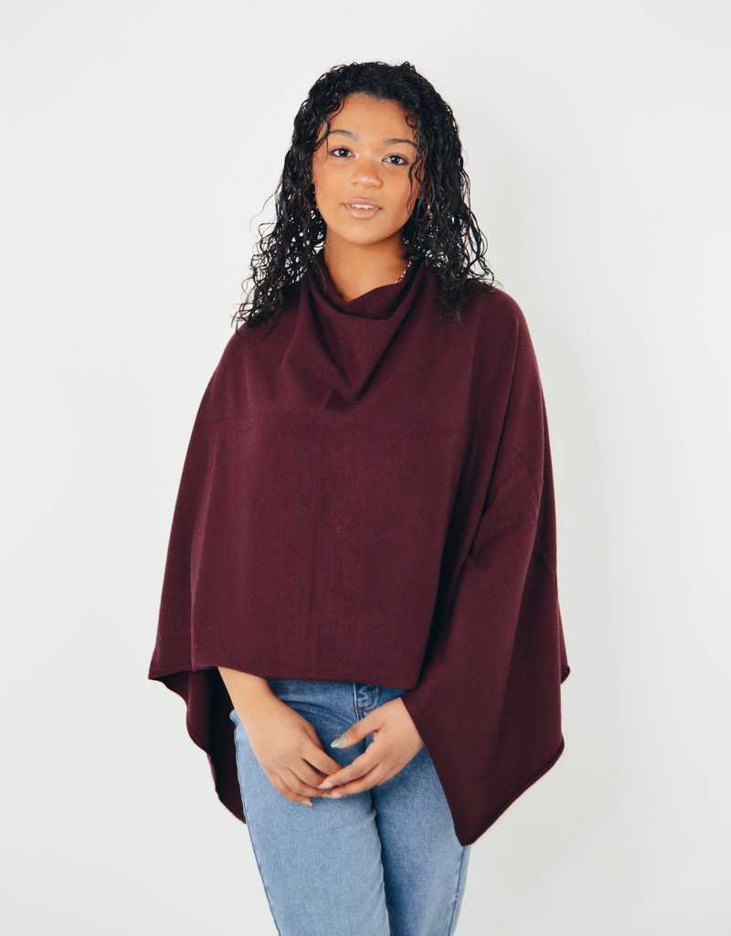 Look by M Basic Triangle Poncho