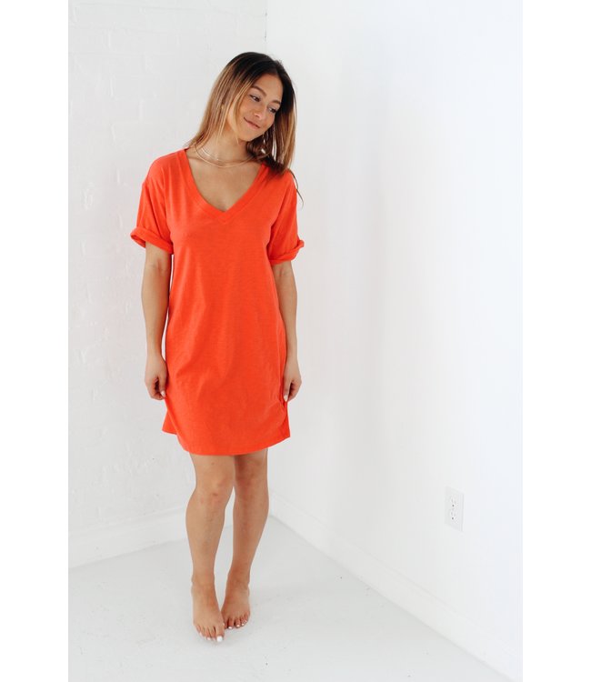 V-Neck T-Shirt Dress