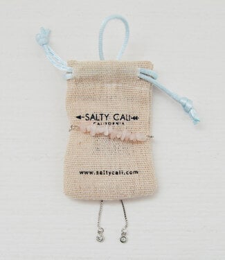 Salty Cali Silver Rock Candy Rose Quartz Bolo