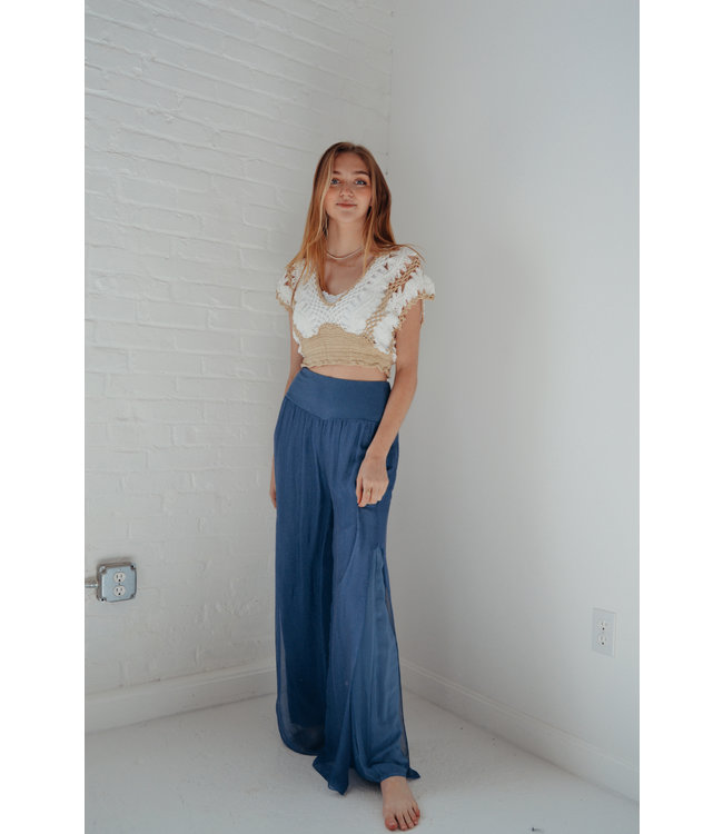 Spring Summer High Waisted Flower Digital Printed Loose Wide Leg Beach Pants  Women's Pants Trousers for Ladies - China Pajamas and Beach Pants price |  Made-in-China.com