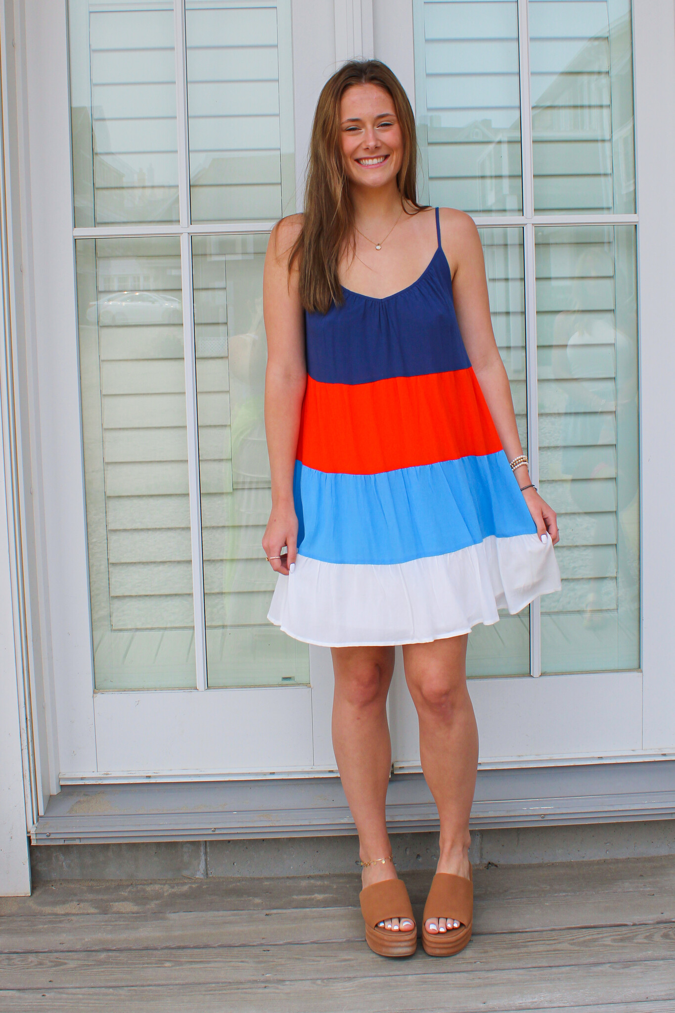 Amalfi Colorblock Mini Dress - Rochelle's Boutique