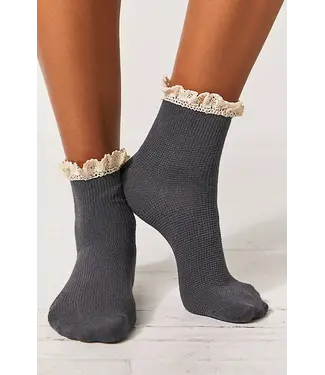 Free People Beloved Waffle Knit Ankle Socks