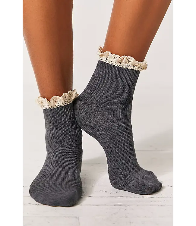 Beloved Waffle Knit Ankle Socks - Rochelle's Boutique