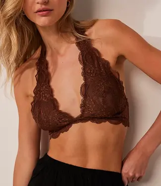 Free People Last Dance Lace Halter Bra