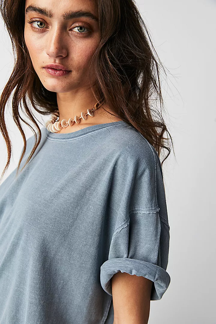 NINA TEE - GREEN STRIPE main image 0