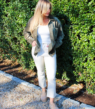 Daze Denim Shy Girl High Rise Crop Flare