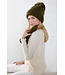 Look by M Oma's Hand Knit Pom Pom Hat