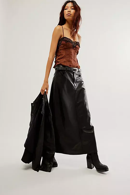 SSENSE Canada Exclusive Black Top & Maxi Skirt Set by TYRELL on Sale