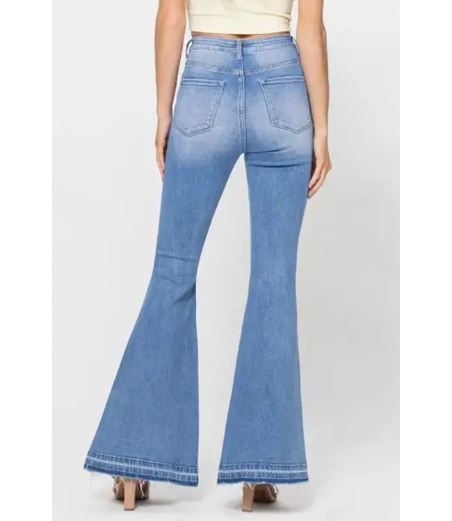 Clarabelle Button Up Flare Jeans