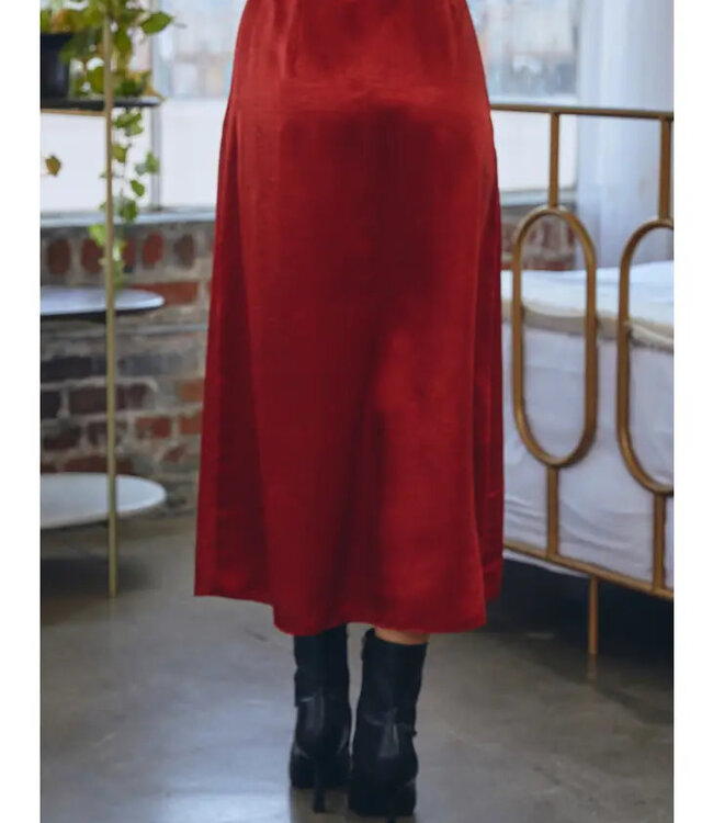 Flirty Flame Wrap Skirt