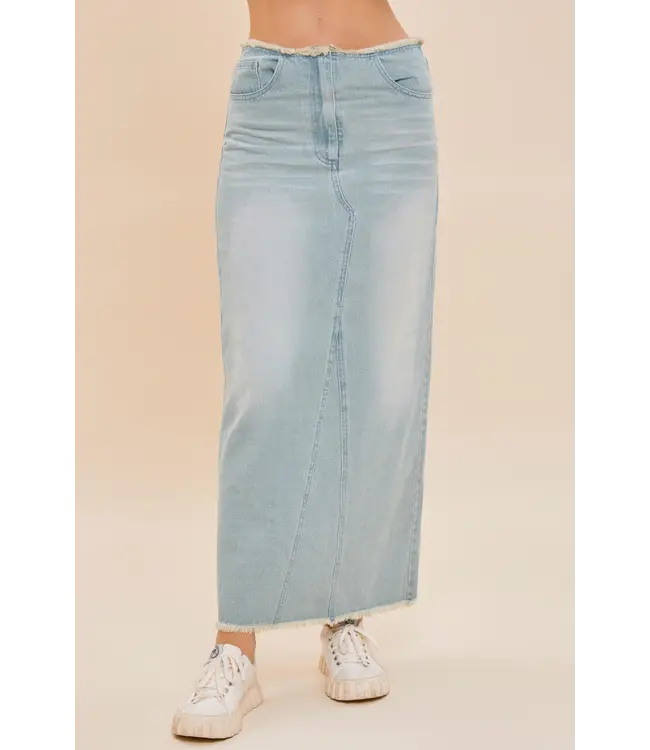 Lulu Back Slit Skirt