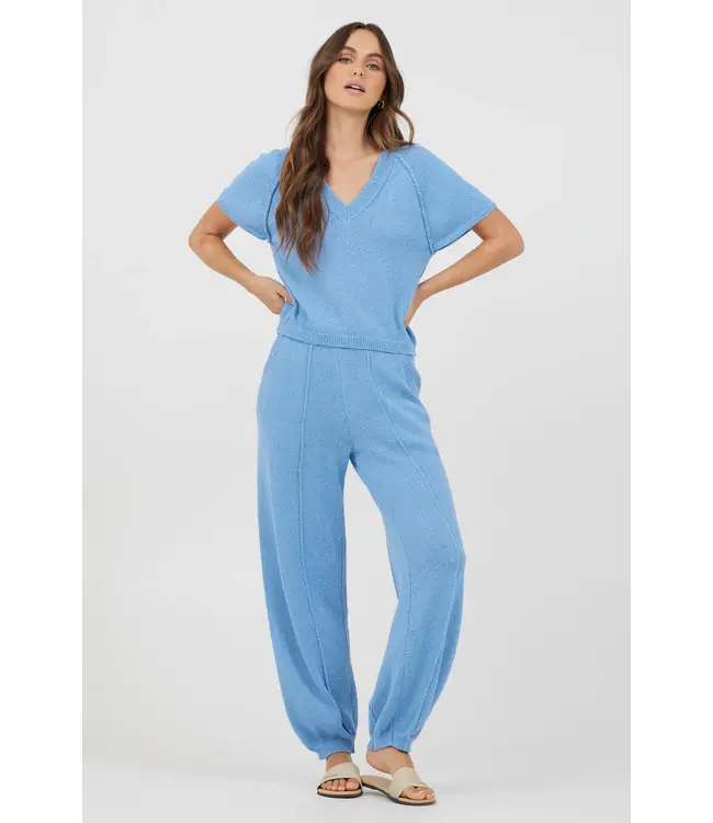 August Relaxed Rib Knit Pant