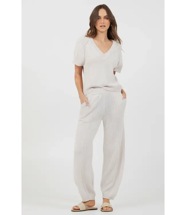 August Relaxed Rib Knit Pant