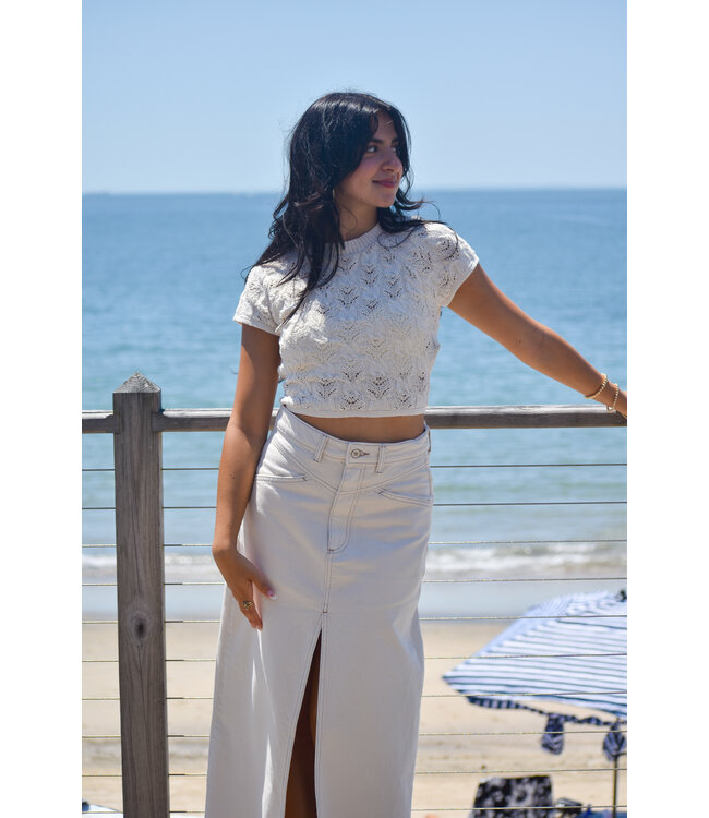 Come As You Are Denim Maxi Skirt