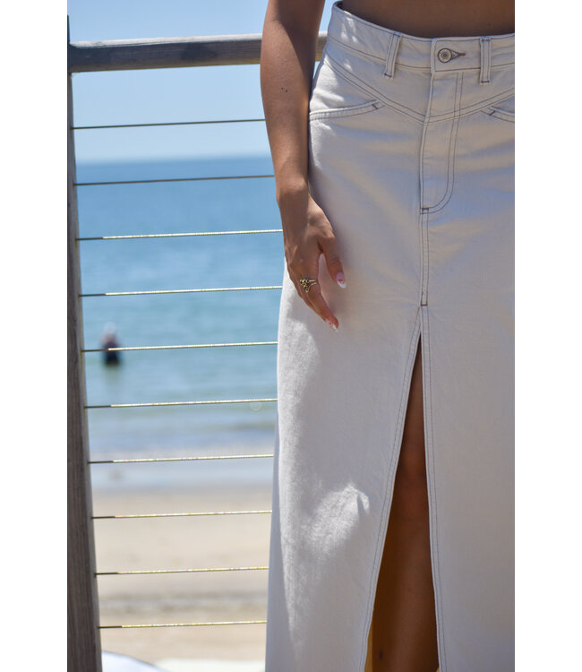 Come As You Are Denim Maxi Skirt